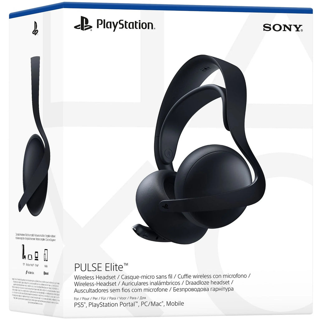 SONY PS5 Cuffie Pulse Elite con Microfono Midnight Black