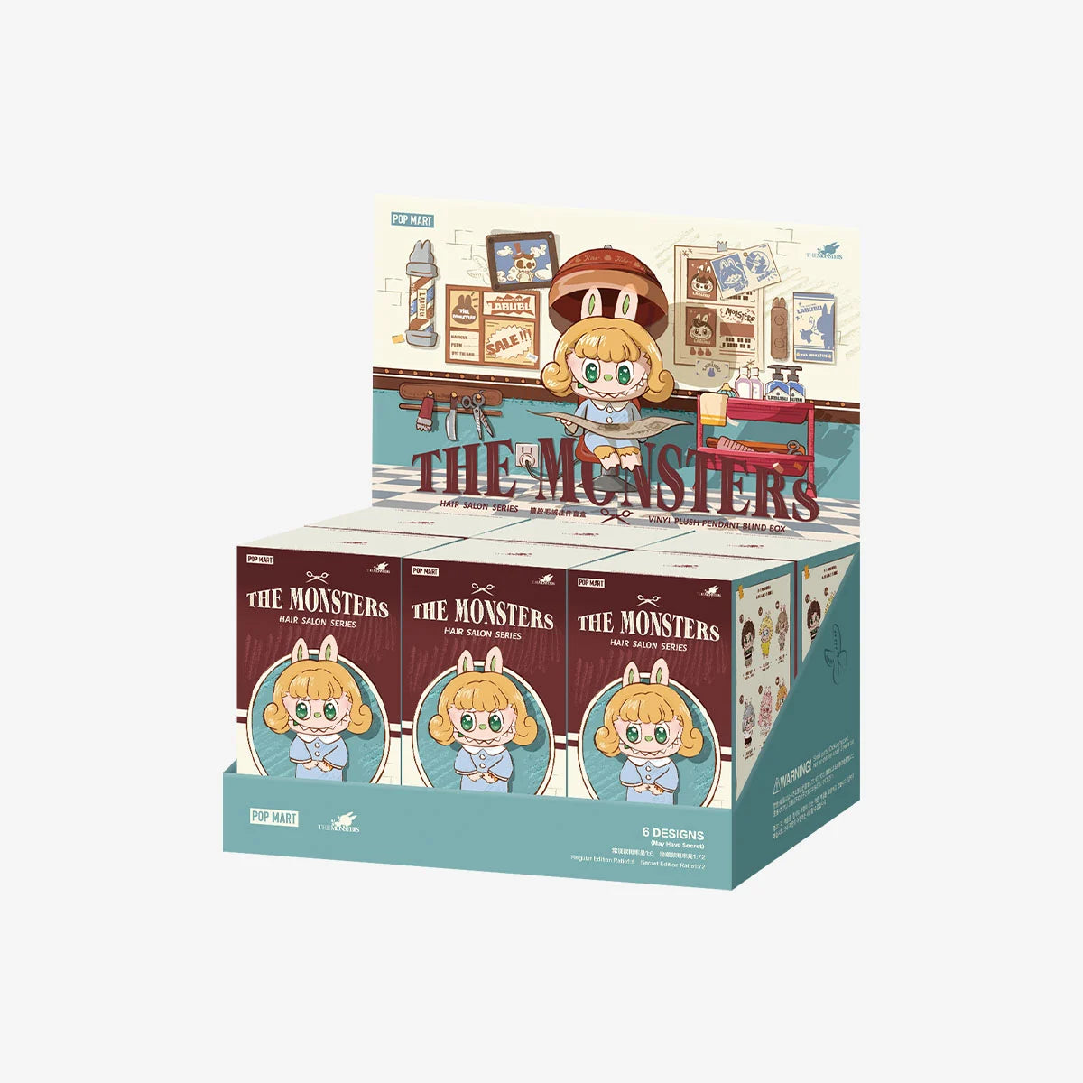 POP MART THE MONSTERS Hair Salon Series – Vinyl Plush Pendant Blind Box