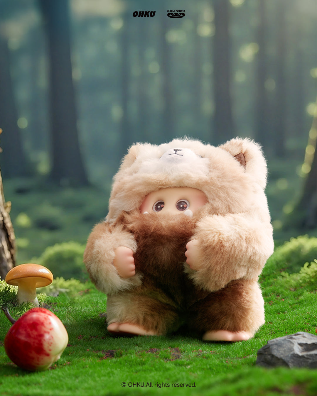 OHKU Giggle Monster Furry Forest V2 Blind Box 2+1 Gratis