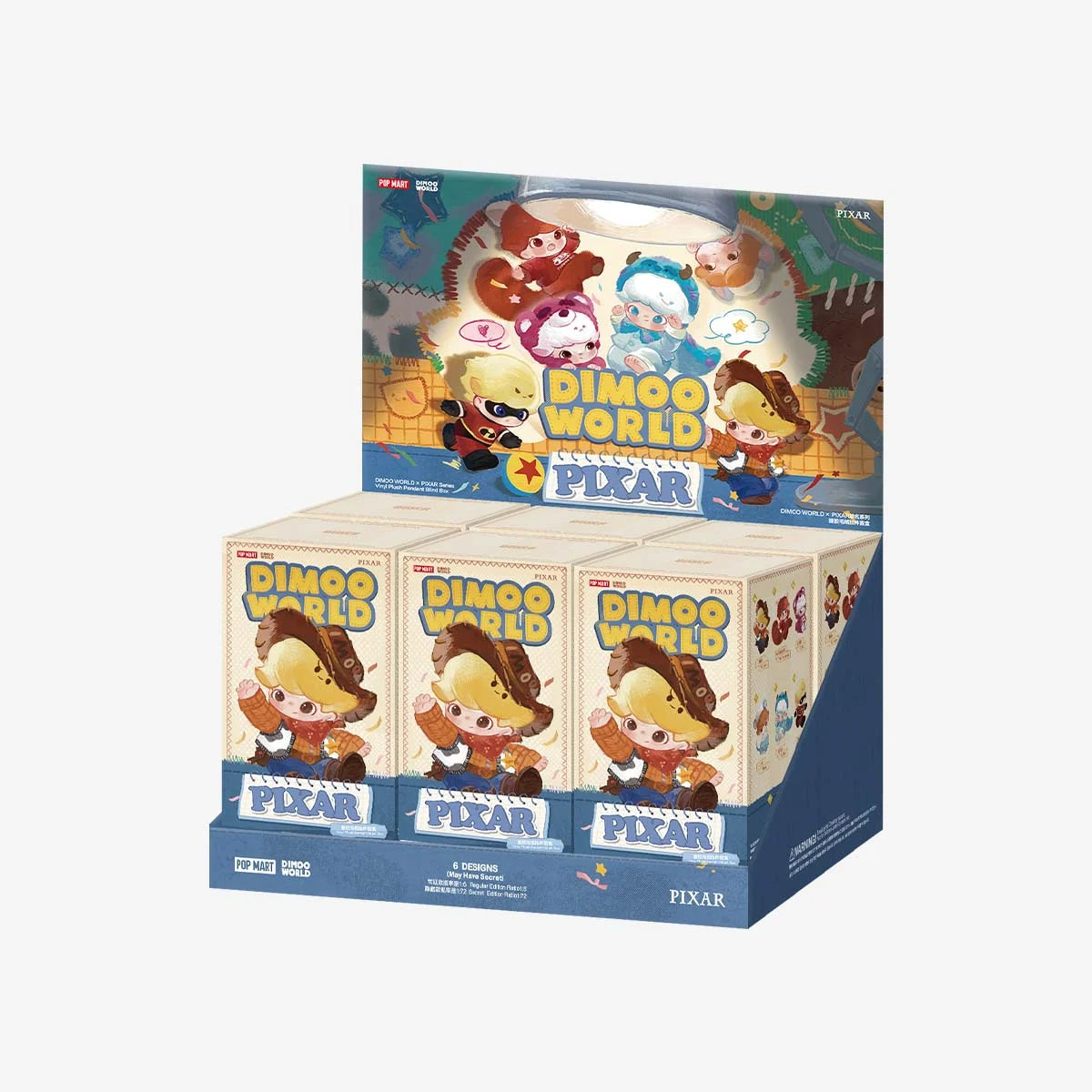 DIMOO WORLD × PIXAR Series - Vinyl PlushPendant Blind Box